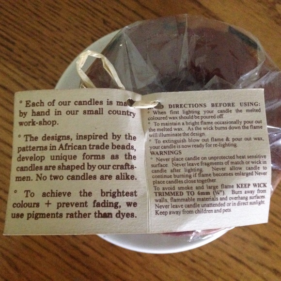 Swazi Candle, Handmade in Africa - Picture 3 of 3